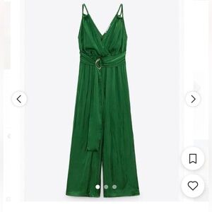 Zara Women's Green Jumpsuit